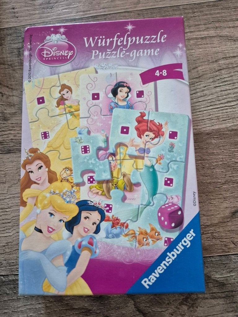 disney prinsessen puzzel spel, Ophalen of Verzenden, 10 tot 50 stukjes, Gebruikt