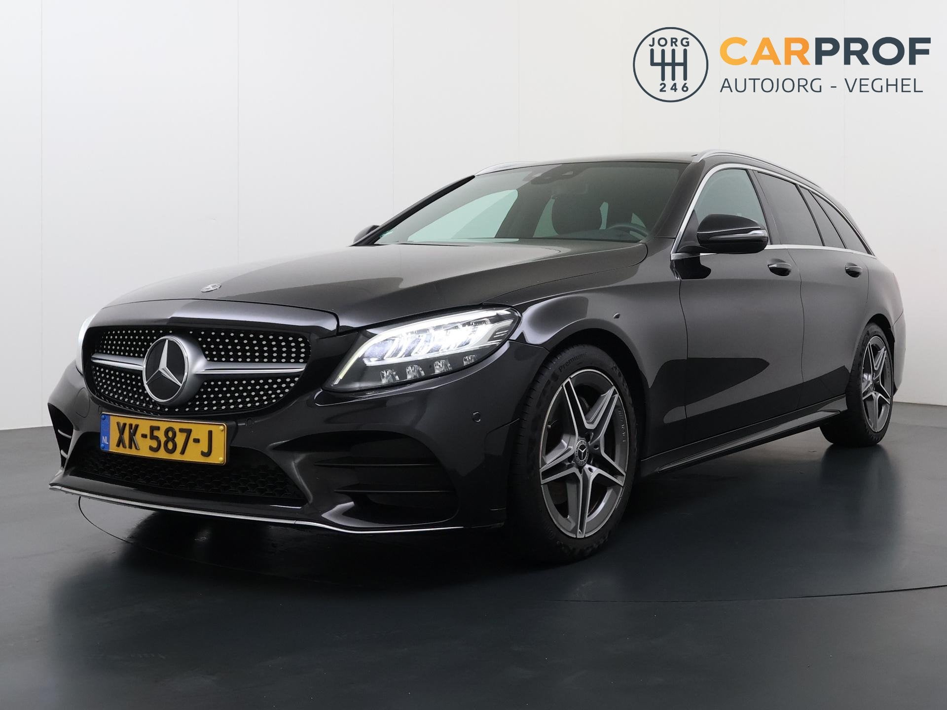 Mercedes-Benz C-klasse Estate 180 Business Solution Facelift, Automaat, Leder en Stof, Zwart, C-Klasse