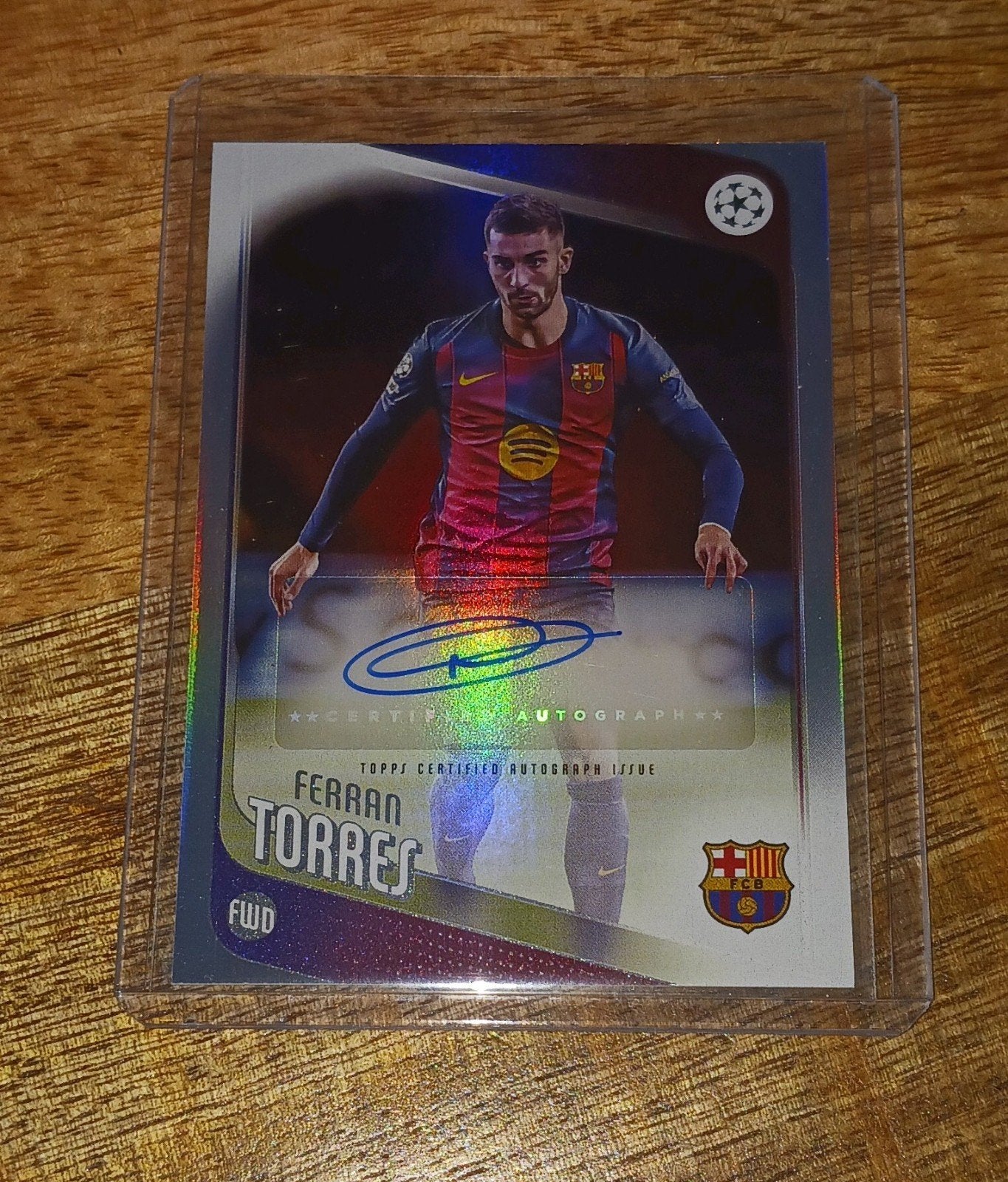 Ferran Torres/ Autograph, Ophalen of Verzenden, Nieuw, Buitenlandse clubs, Spelerskaart
