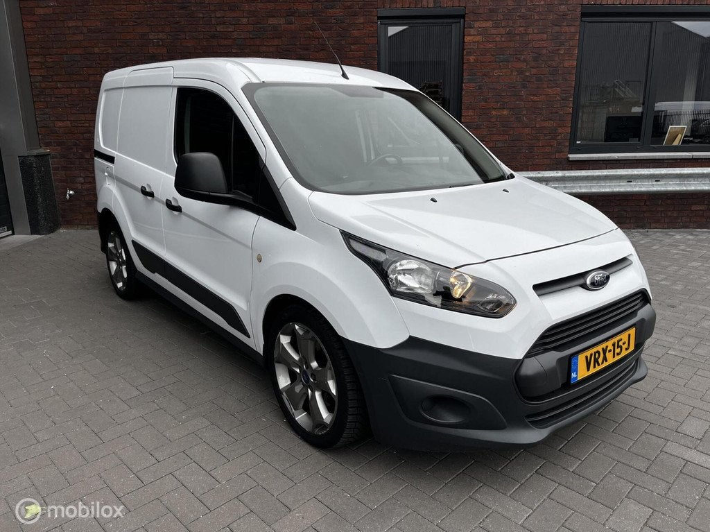 Ford Transit Connect 1.0 Ecoboost L1 AIRCO/CAMERA/CRUISE, Auto's, Bestelauto's, Euro 5, Gebruikt, Zwart, Wit