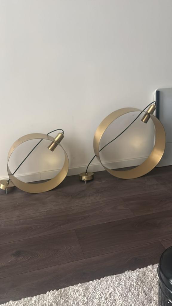 Gouden lampen Trendhopper - set van groot en klein, Modern, Industrieel, Zo goed als nieuw, Minder dan 25 cm, Minder dan 100 cm
