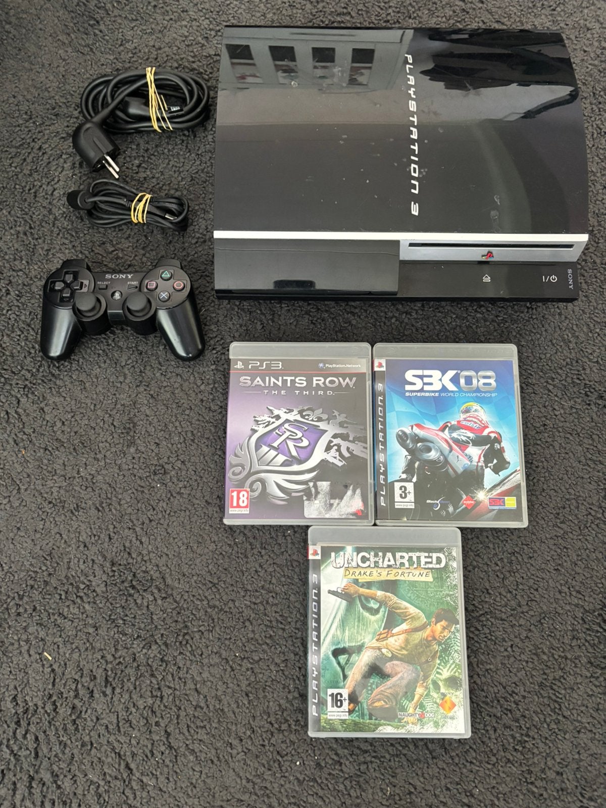 Playstation 3, Spelcomputers en Games, Spelcomputers | Sony PlayStation 3, Met games, Phat, Ophalen of Verzenden, Zo goed als nieuw