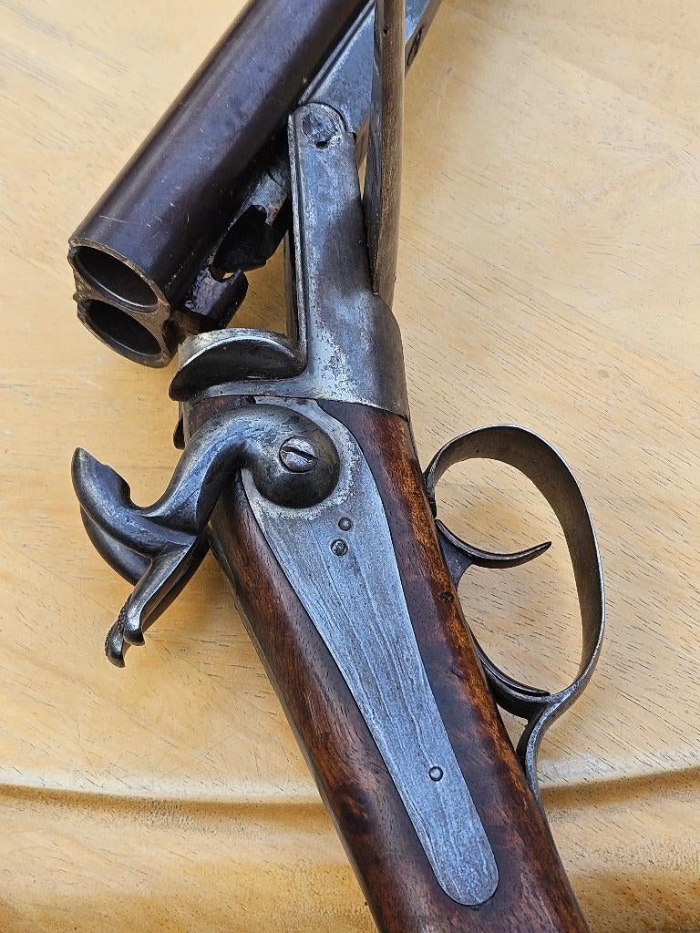 Antieke zwartkruit husqvarna penvuur jachtgeweer, Antiek en Kunst, Ophalen of Verzenden