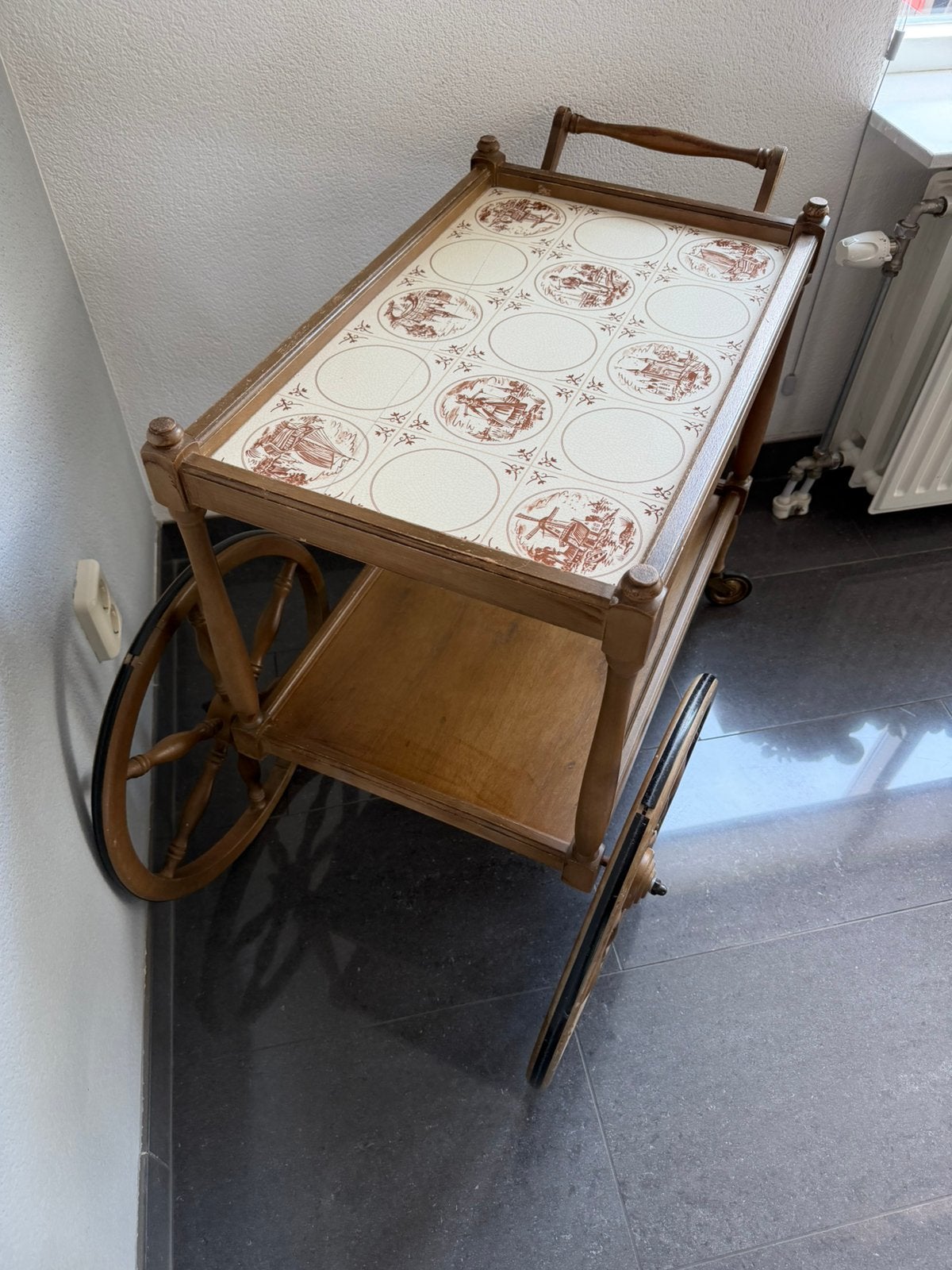 Antiek servies kar, Ophalen of Verzenden