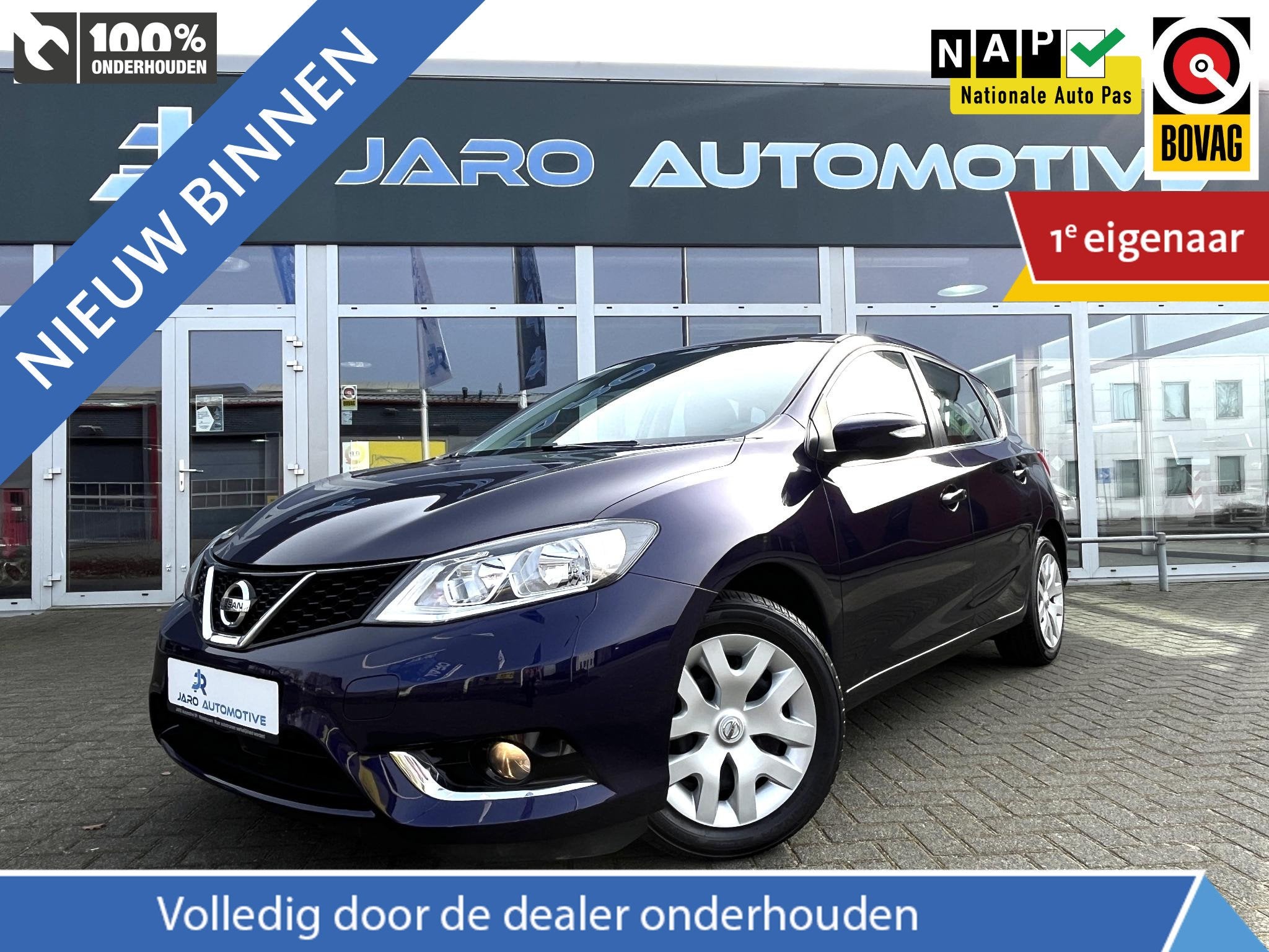 Nissan Pulsar 1.2 DIG-T Visia | Dealeronderhouden auto van 1, Auto's, Dealer onderhouden, Stof, Gebruikt, Euro 6