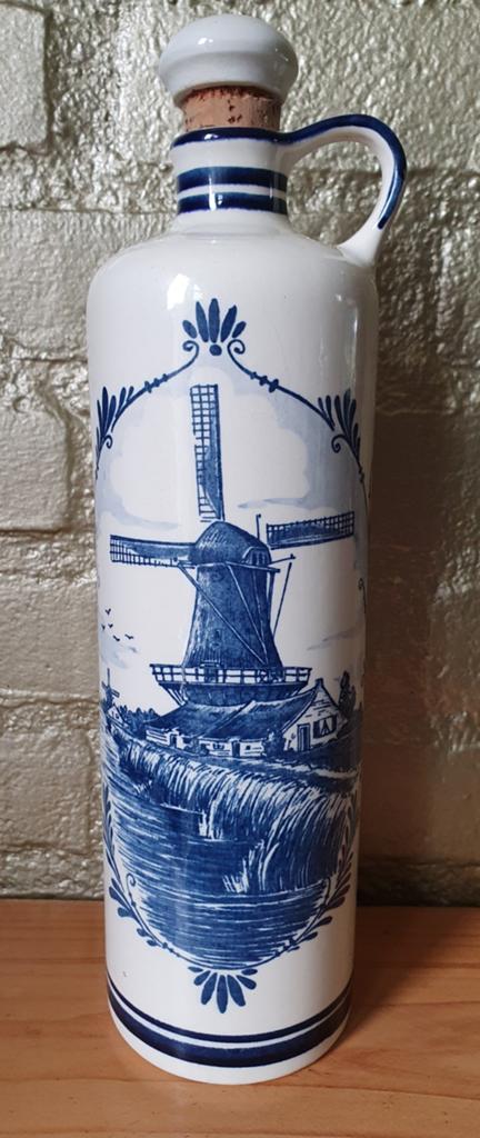 Delftsblauwe Jeneverfles, Verzamelen, Ophalen of Verzenden