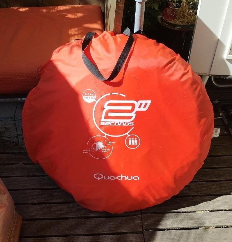 Quechua 2 Seconds tent - 3 personen, Ophalen, Gebruikt, Tot en met 3