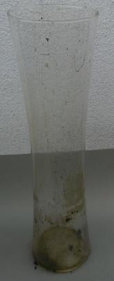 Kelkvaas van glas., Ophalen, Gebruikt, Overige kleuren, Glas