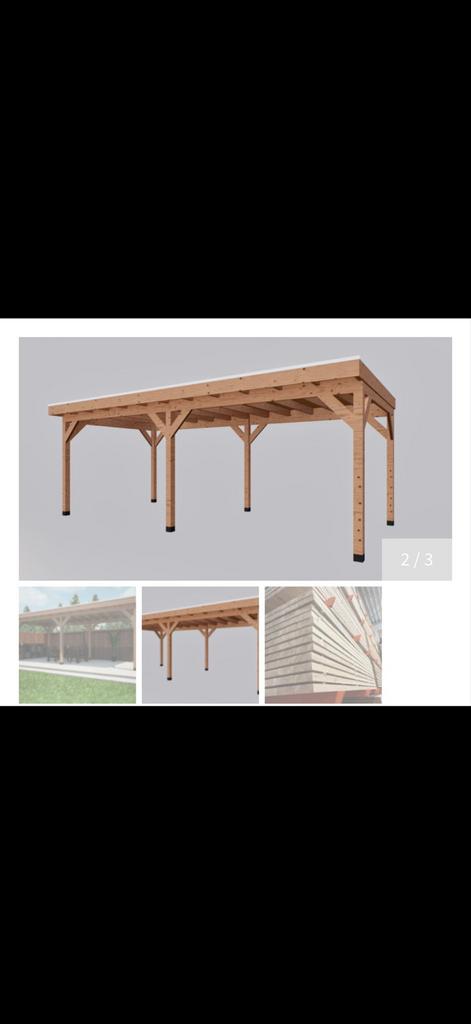 Nieuwe Douglas blokhut bouwpakket 302x7000, Tuin en Terras, Overkappingen, Ophalen, Nieuw, Overige typen