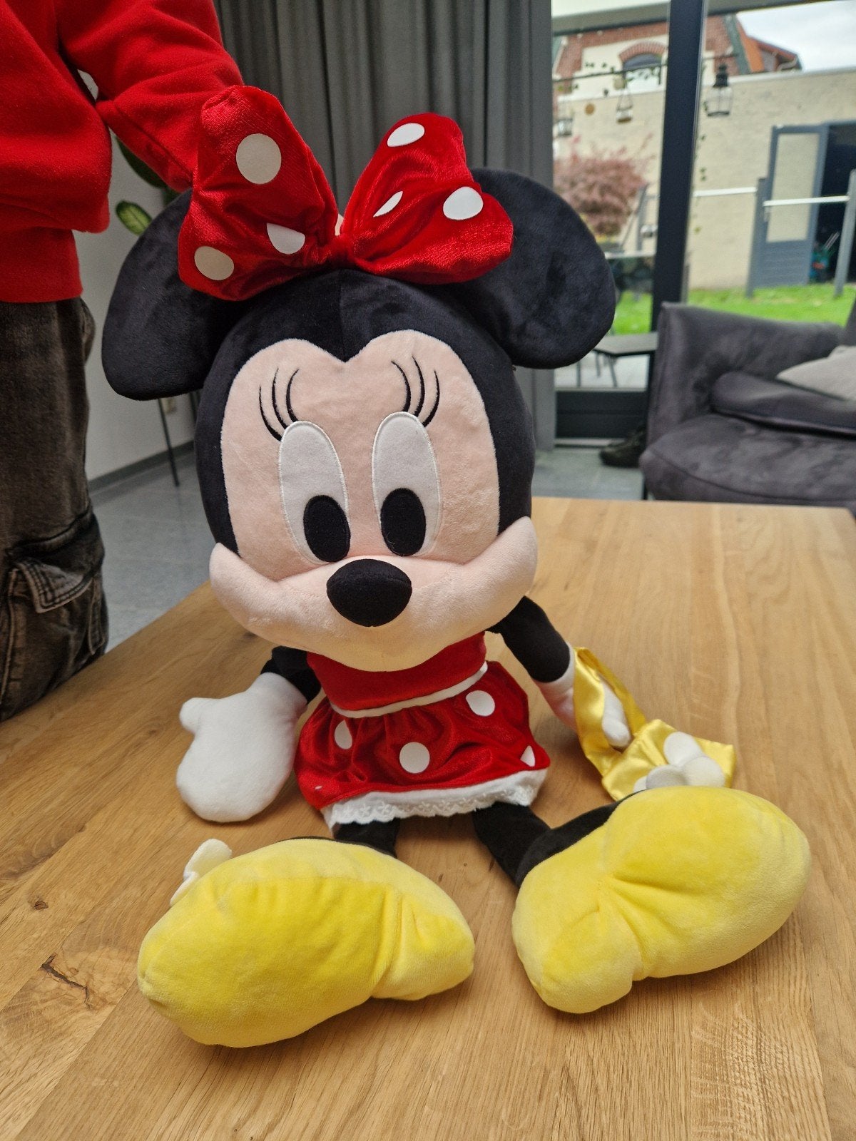 Grote en zachte Minnie Mouse knuffel (60 cm), Muis, Disney, Zwart, Ophalen of Verzenden