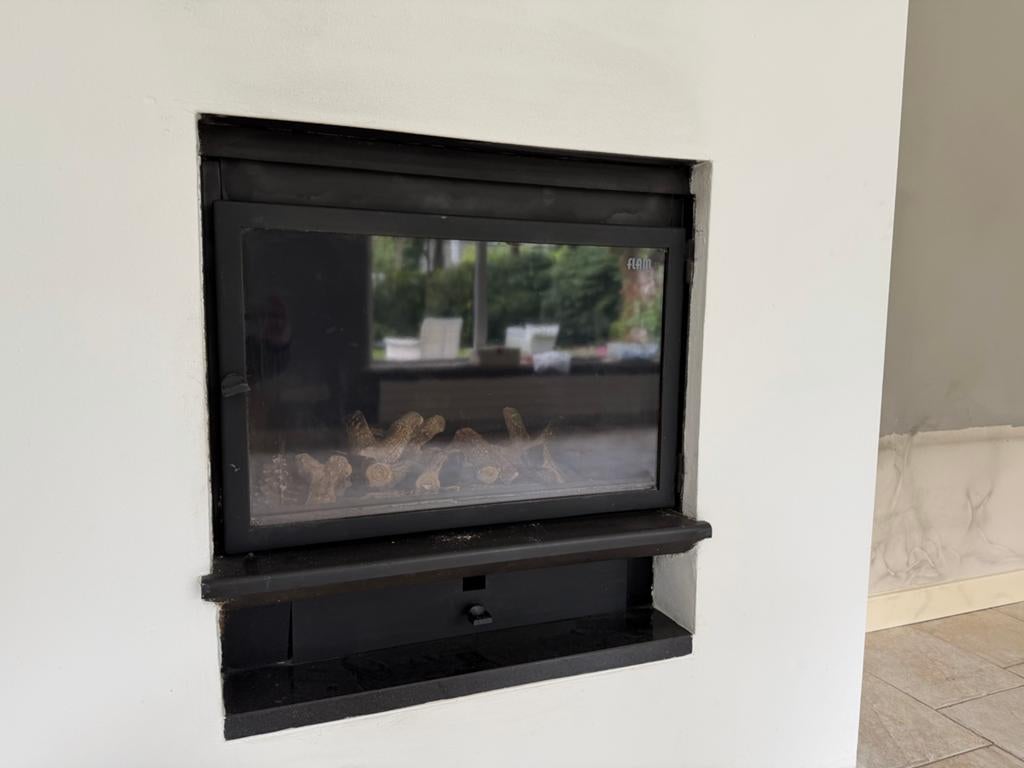 Inbouw Gas Openhaard - 63x67cm met Afstandsbediening, Ophalen, Gebruikt, Inbouwhaard, Gashaard