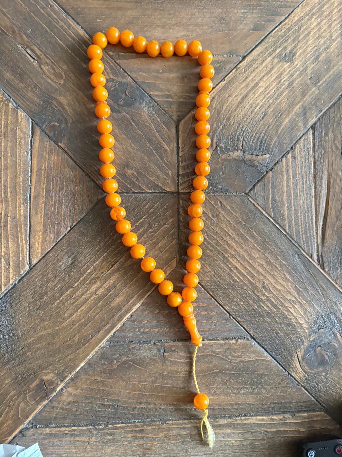 Prachtige gebedsketting bakeliet???, Ophalen of Verzenden, Zo goed als nieuw, Sieraad, Overige religies