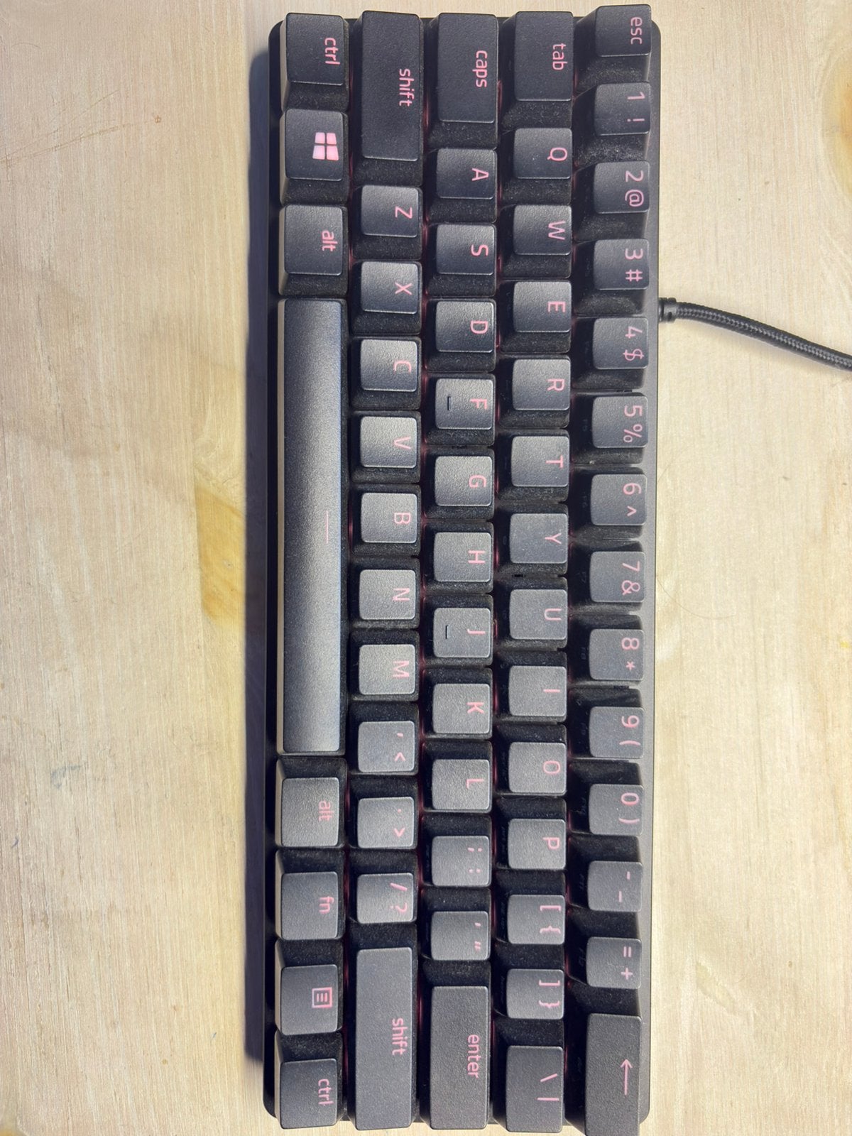 Razer Huntsman Mini 60% GamingKeyboard Rode Optical Switches, Computers en Software, Ophalen, Gebruikt, Gaming toetsenbord, Qwerty