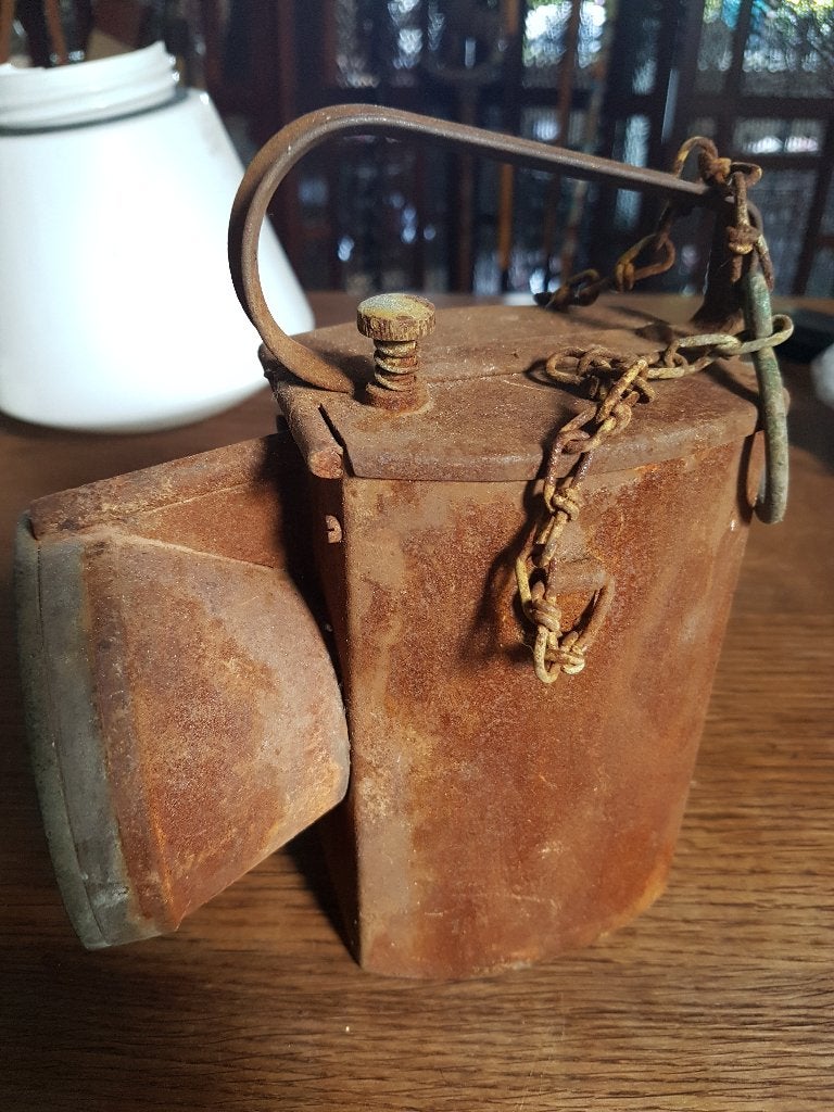 oud jaren 30  spoorwegen lamp, Ophalen of Verzenden, Gebruikt, Trein, Overige typen