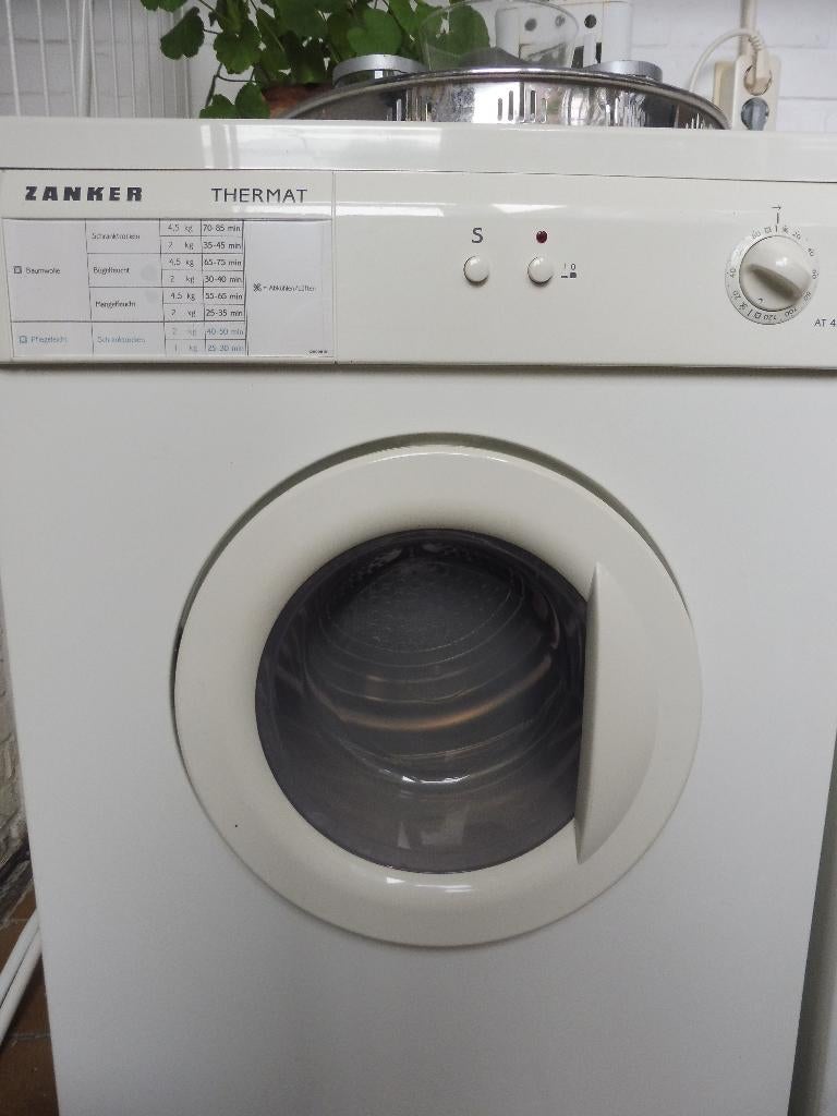 Zanker AT 4501 wasdroger, Witgoed en Apparatuur, Ophalen, Gebruikt, Luchtafvoer, 4 tot 6 kg