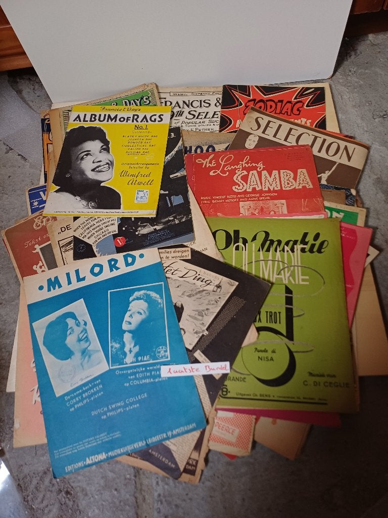 Nostalgische Bladmuziek+boogie woogie piano laatste bundel, Ophalen of Verzenden, Gebruikt, Overige soorten, Piano