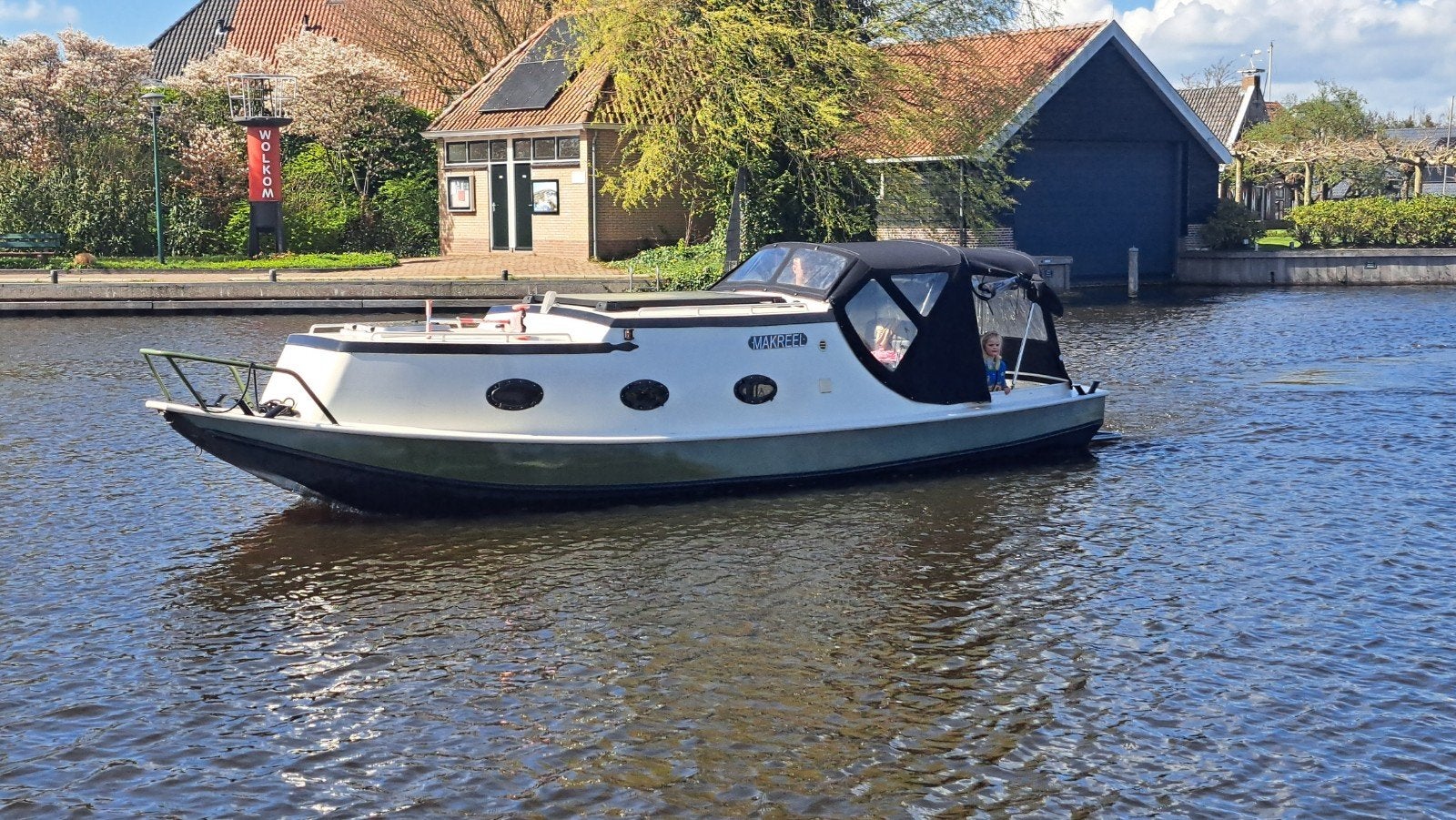 Elektrische Sloep uniek exemplaar 8 meter, Watersport en Boten, Motorboten en Motorjachten, 2.00 meter, Zo goed als nieuw, 8 m