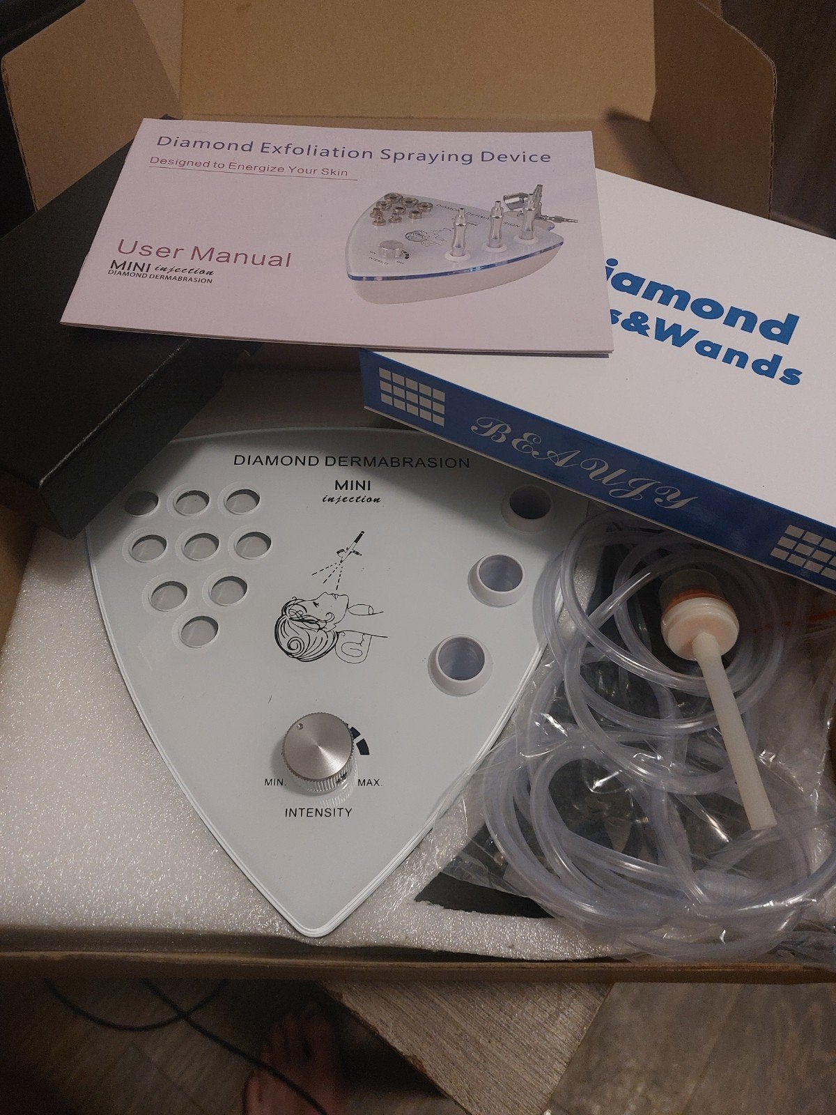 Diamond exfoliation sprayen device, Ophalen of Verzenden