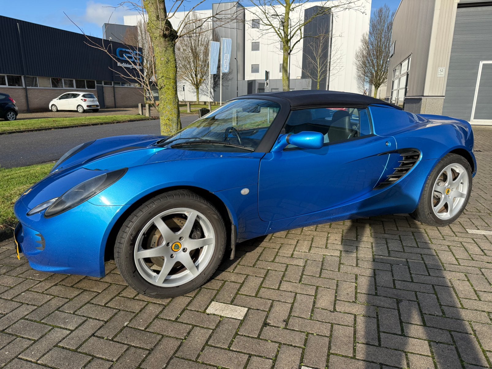 Lotus Elise S2 1.8 2001 107.493Km nieuwe APK bij overname, Auto's, Lotus, Achterwielaandrijving, Cabriolet, Blauw, 122 pk