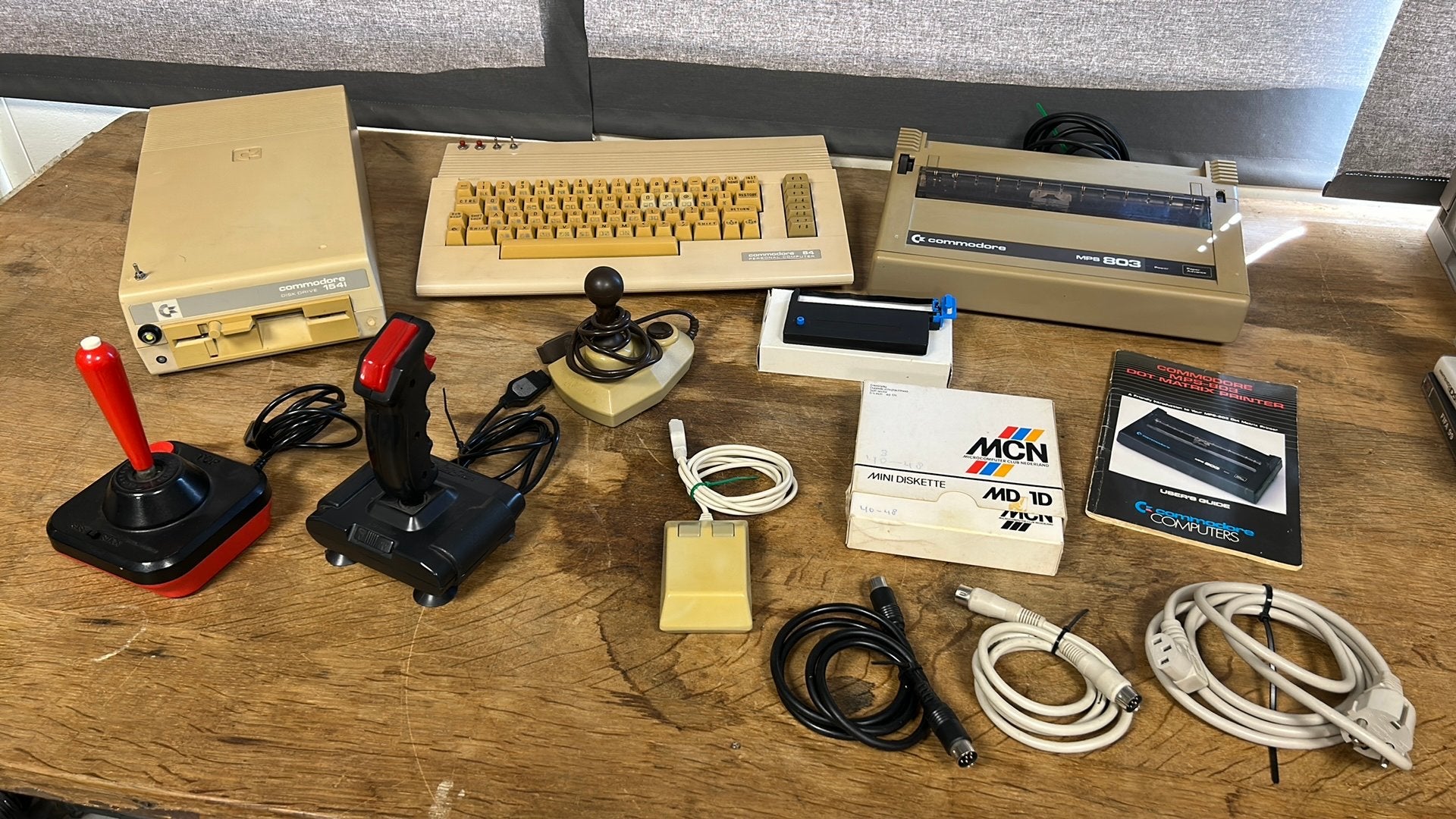 Commodore 1541 en 64 en MPS803 computer., Computers en Software, Vintage Computers, Ophalen of Verzenden