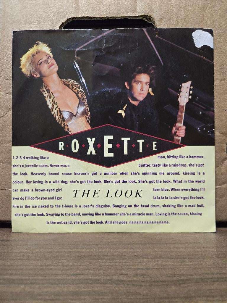 Roxette - The look, Cd's en Dvd's, Vinyl Singles, Zo goed als nieuw, Beschermende buitenhoes, Fotohoes, Pop, 7 inch, Ophalen of Verzenden