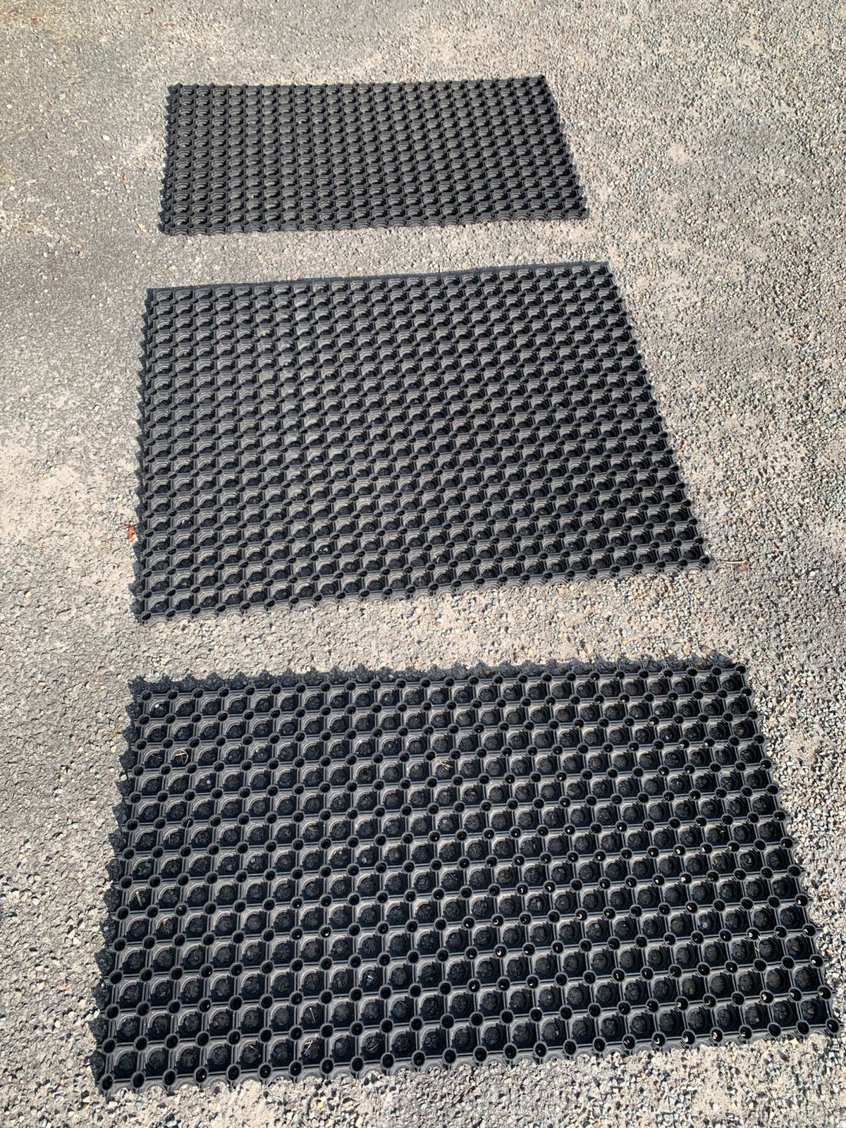 Rubberen veegmatten, Rubber, Schoonloopmat, Ophalen of Verzenden, Zo goed als nieuw