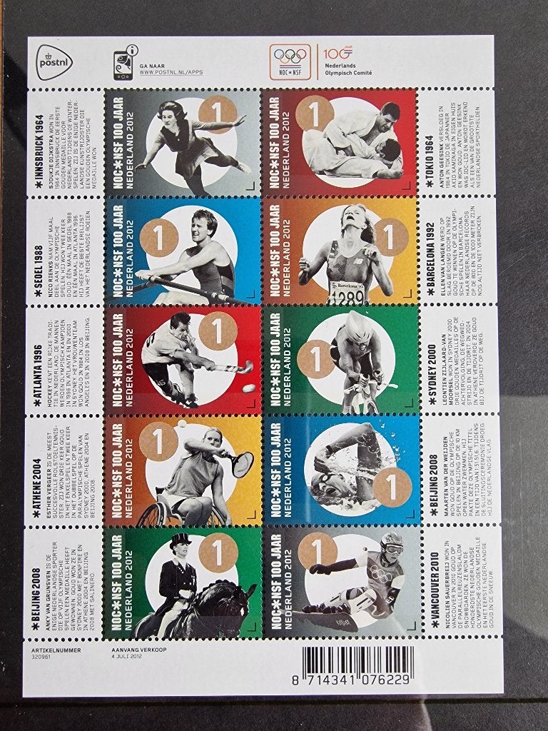 2012 Vel V2947-2956 NOC*NSF 100 jaar. Postfris., Ophalen of Verzenden, Na 1940, Postfris