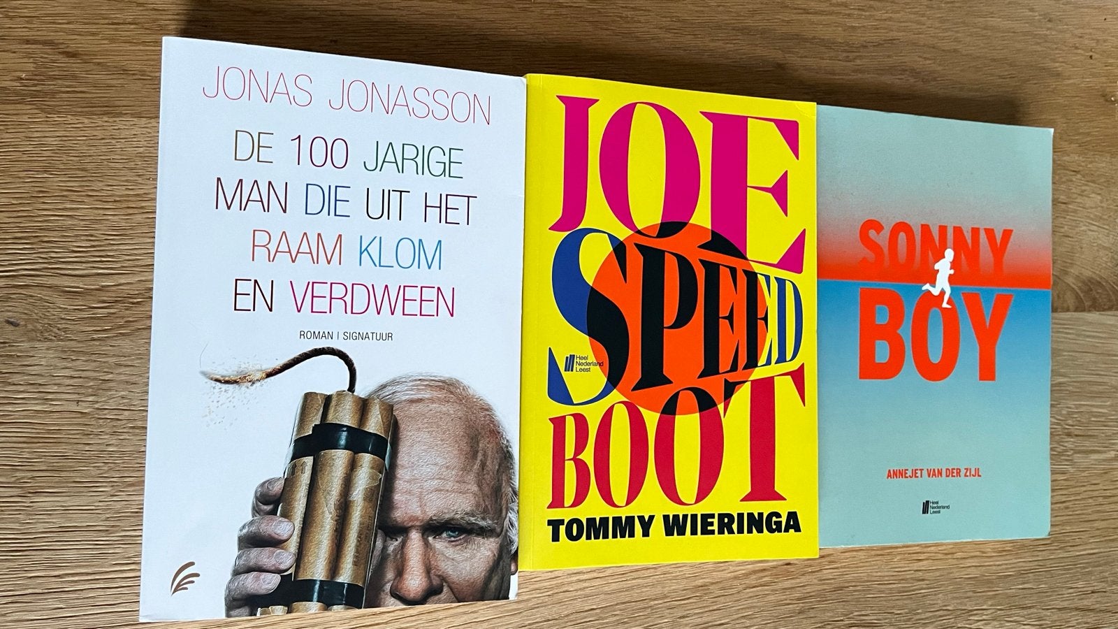 Boekenpakket: De 100-jarige man, Joe Speedboot, Sonny Boy, Ophalen of Verzenden, Zo goed als nieuw