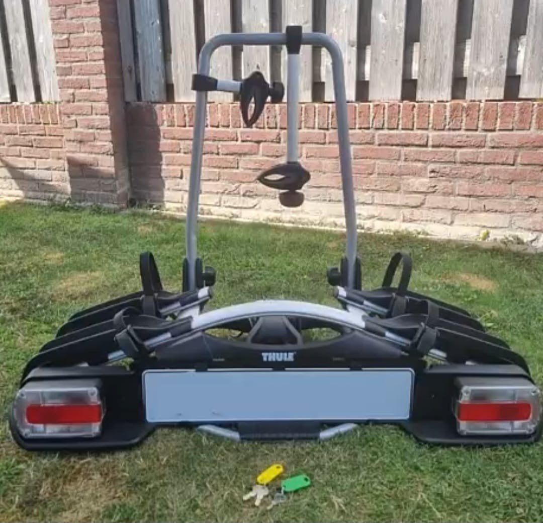 Thule EuroWay G2 921 Fietsendrager - Kantelbaar, Auto diversen, Fietsendragers, Ophalen, Zo goed als nieuw, Trekhaakdrager