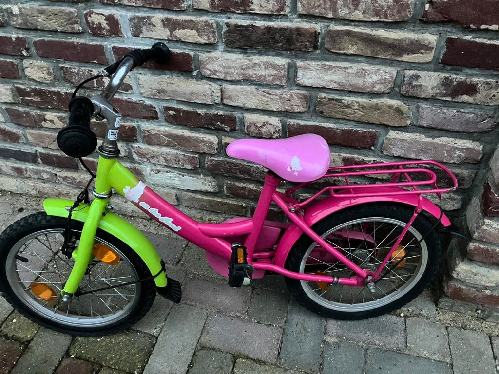 Te Koop : 16 inch meisjes fiets, Ophalen, Gebruikt, Terugtraprem, 16 tot 20 inch