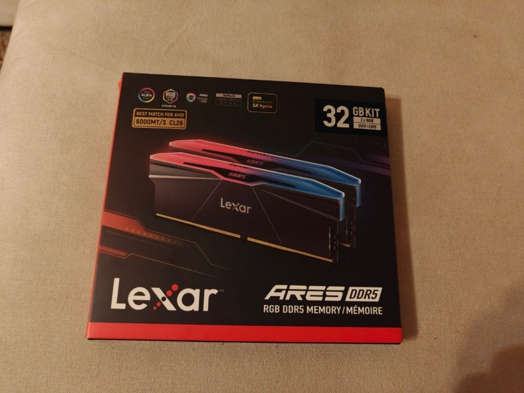 DDR5 32GB 6000 CL26 | Lexar ARES RGB Gaming RAM, Computers en Software, 32 GB, Ophalen of Verzenden, Zo goed als nieuw, Desktop