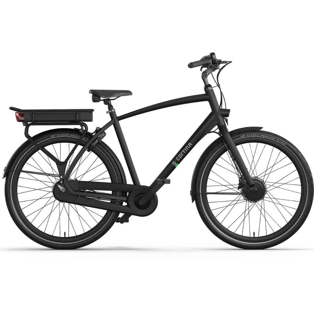 Cortina E-Tide FM N7 2024 Heren-61 cm-zwart– Slechts 534 km!, Versnellingen, Zo goed als nieuw, 57 tot 61 cm, Schijfrem