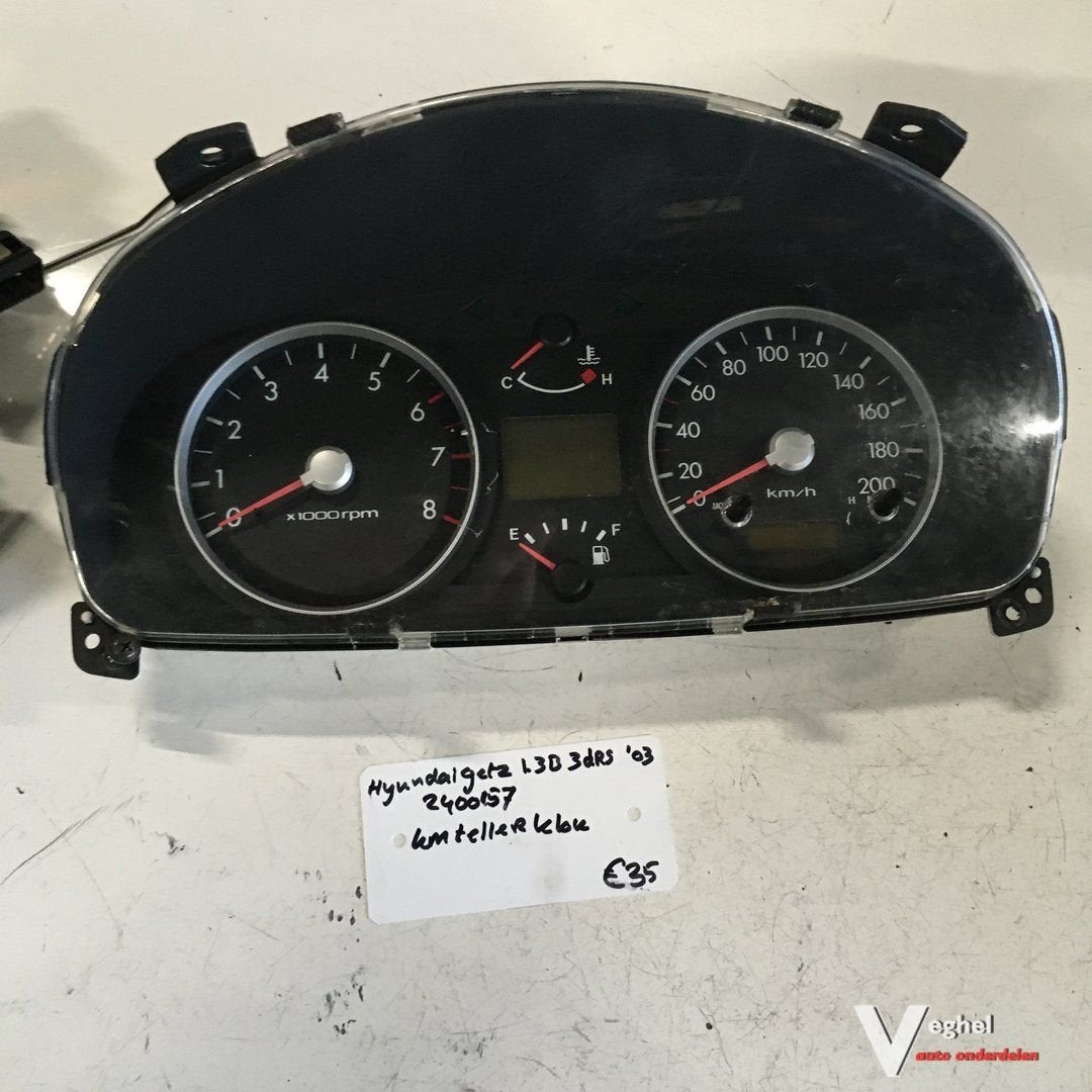 Hyundai Getz 1.3 B 3 drs 2007 Km Tellerklok