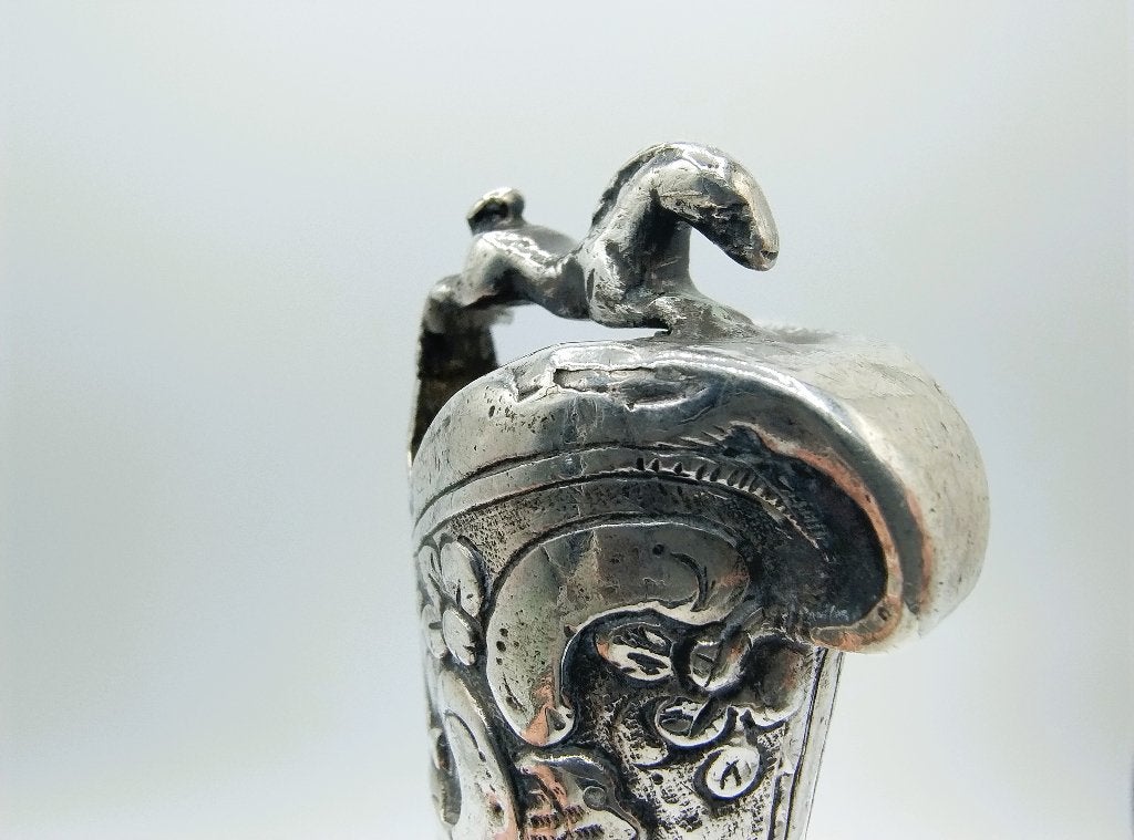 Fries zilveren reismes, R. Posthumus, Leeuwarden, 1790, Antiek en Kunst, Antiek | Goud en Zilver, Verzenden, Zilver