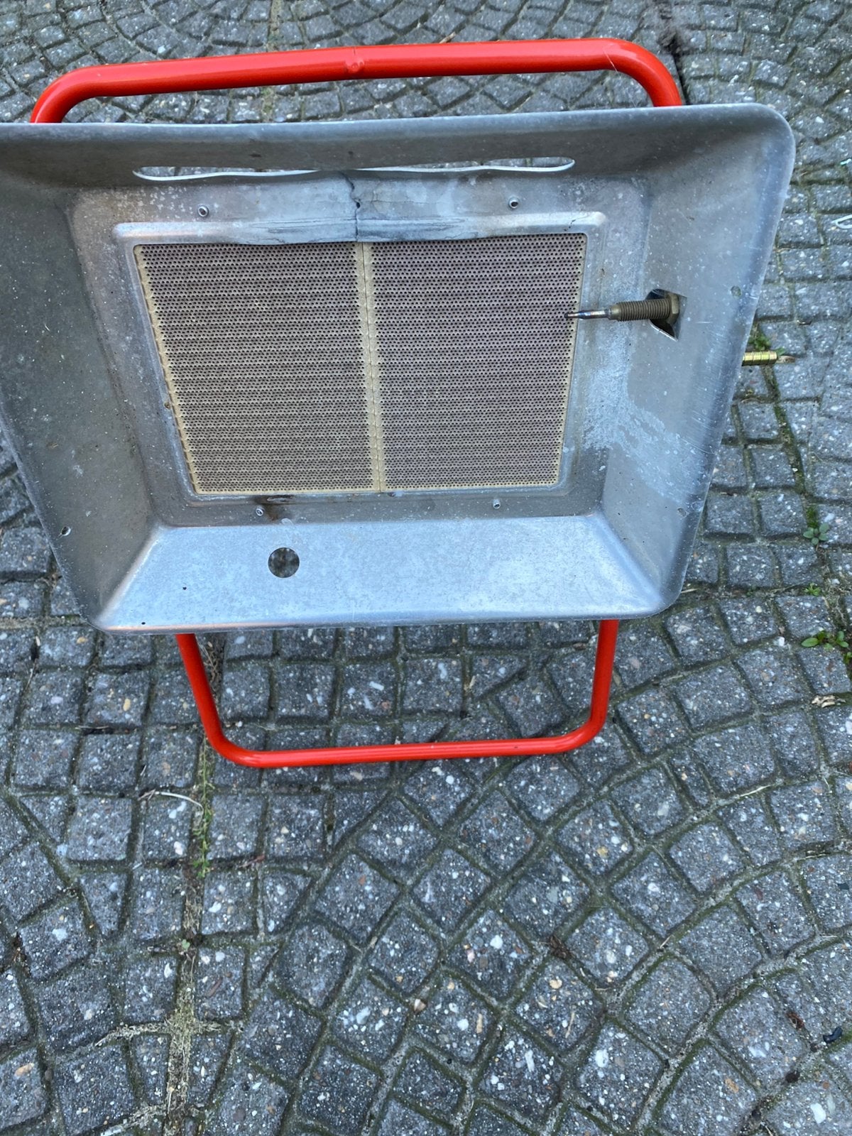 Gas straalkachel infrarood straler zonder gasslang, Gebruikt, Gas, Ophalen of Verzenden, Vrijstaand