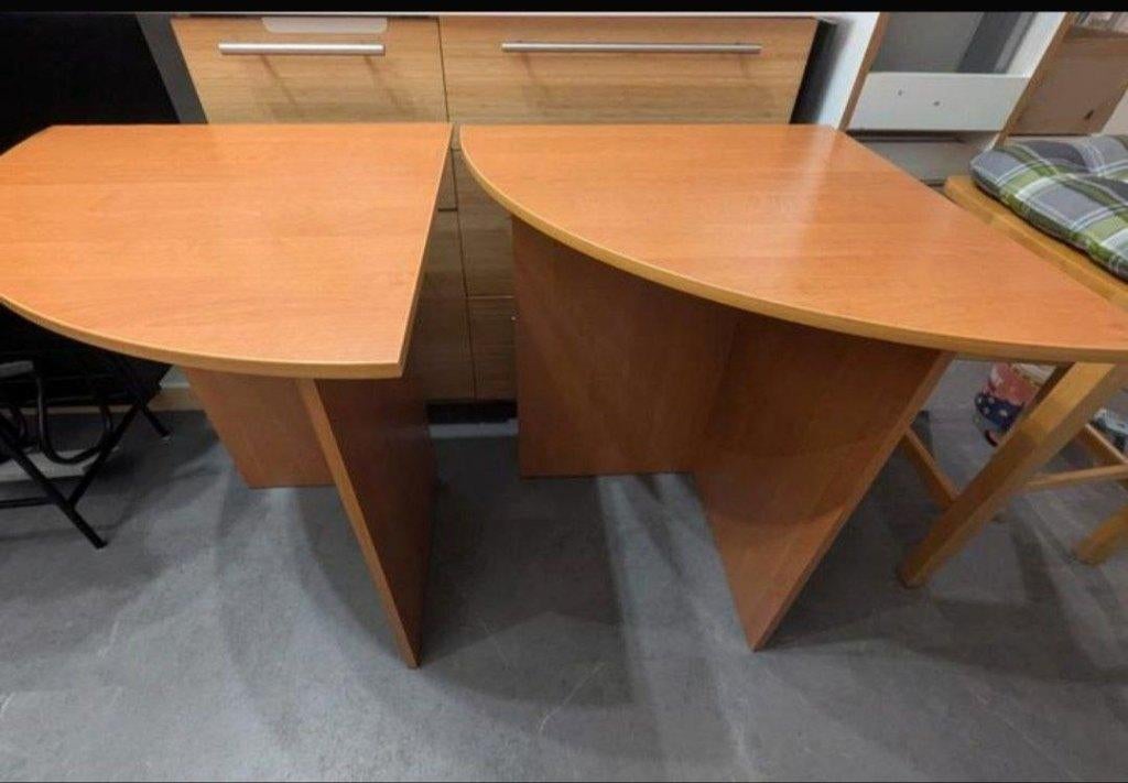 Quadrant corner table / Tafels, hoek tafel, 2 st, Huis en Inrichting, Ophalen, Gebruikt, 50 tot 100 cm, Tot twee personen
