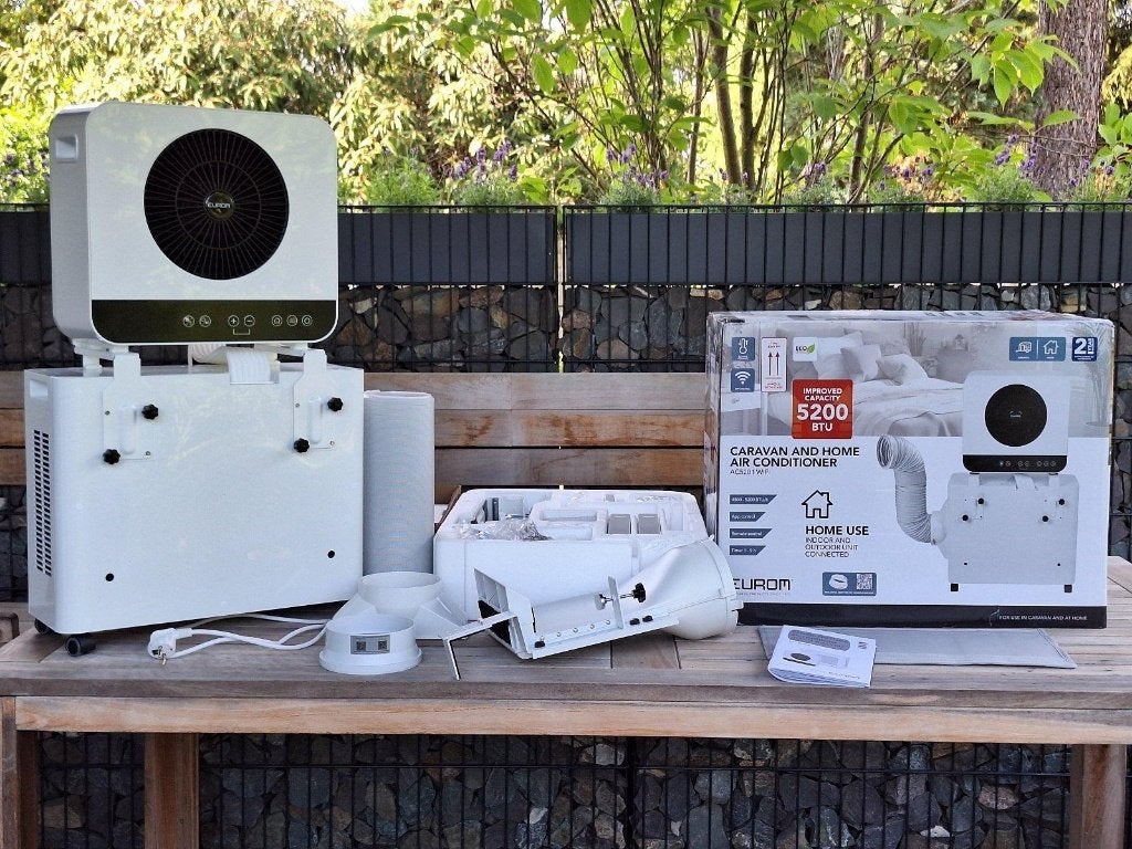 Eurom AC5201 Wifi Split Airco Zo Goed Als Nieuw, Minder dan 60 m³, 3 snelheden of meer, Ophalen of Verzenden, Zo goed als nieuw