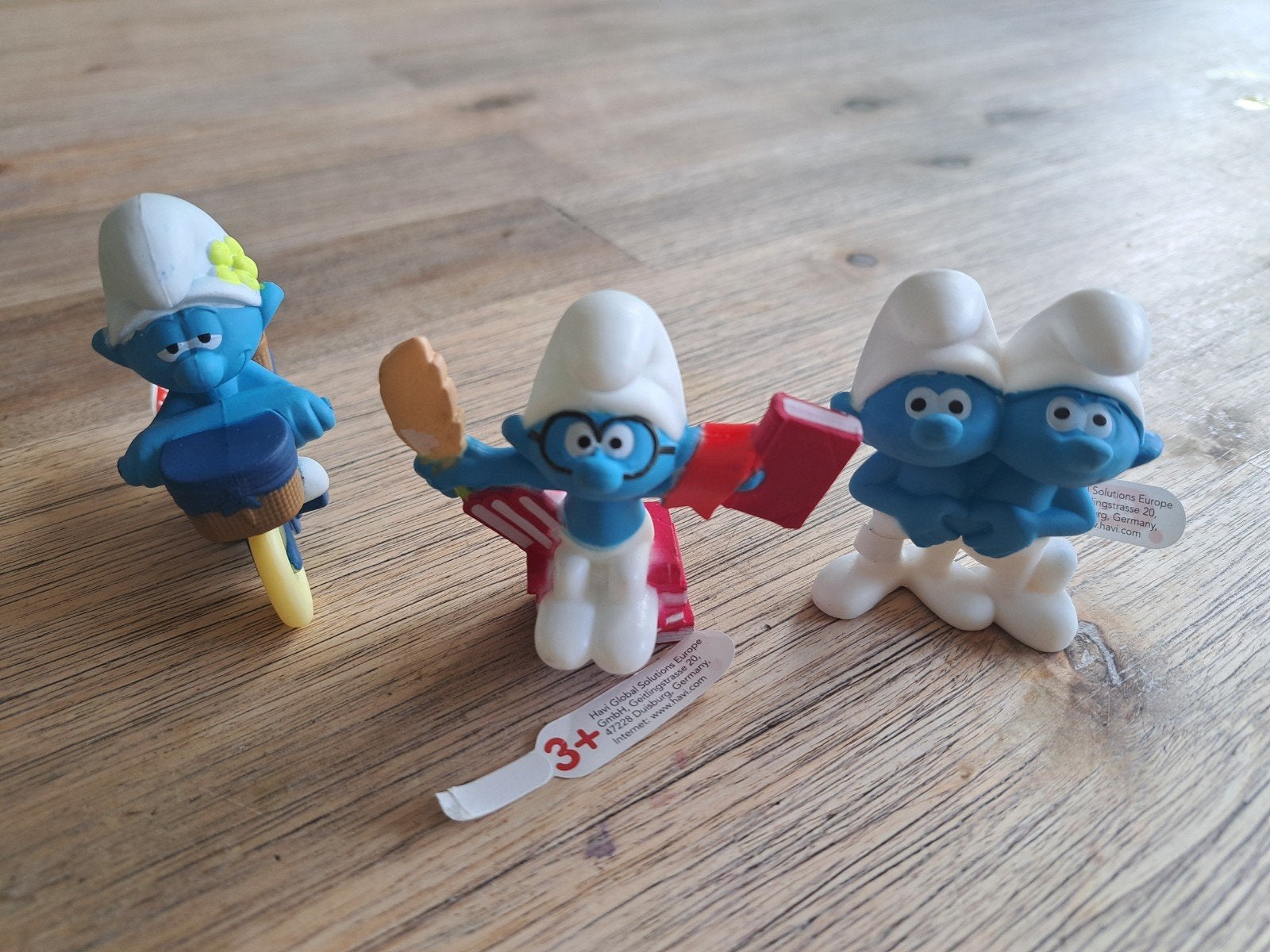 Schleich Smurfen set - 3 figuren, Ophalen of Verzenden, Gebruikt, Verschillende Smurfen, Poppetje, Figuurtje of Knuffel