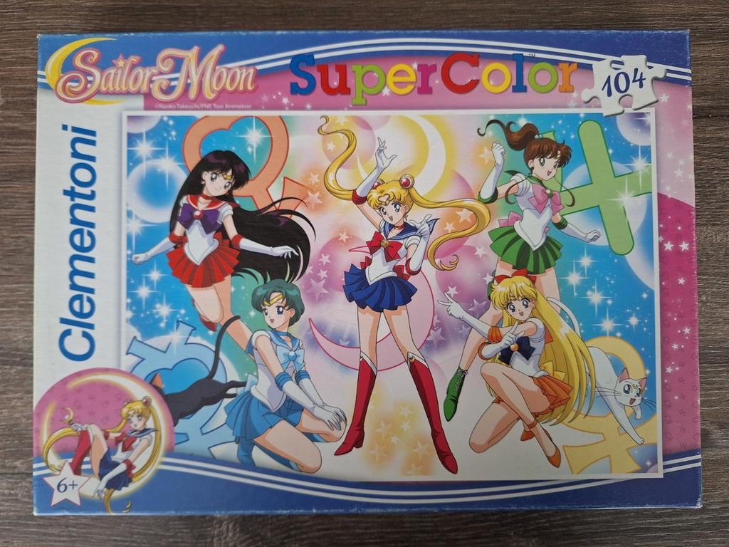 Sailor moon puzzle (puzzel) 104 stukjes compleet, Hobby en Vrije tijd, Ophalen of Verzenden, Minder dan 500 stukjes, Zo goed als nieuw