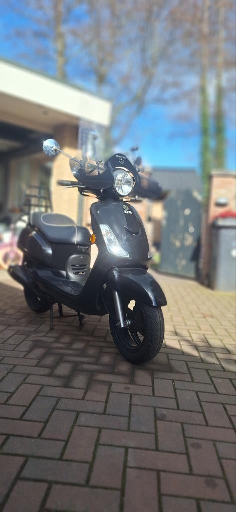 Sym Fiddle 2 scooter - Zwart, Fietsen en Brommers, Scooters | SYM, Ophalen, Gebruikt, Benzine, Fiddle