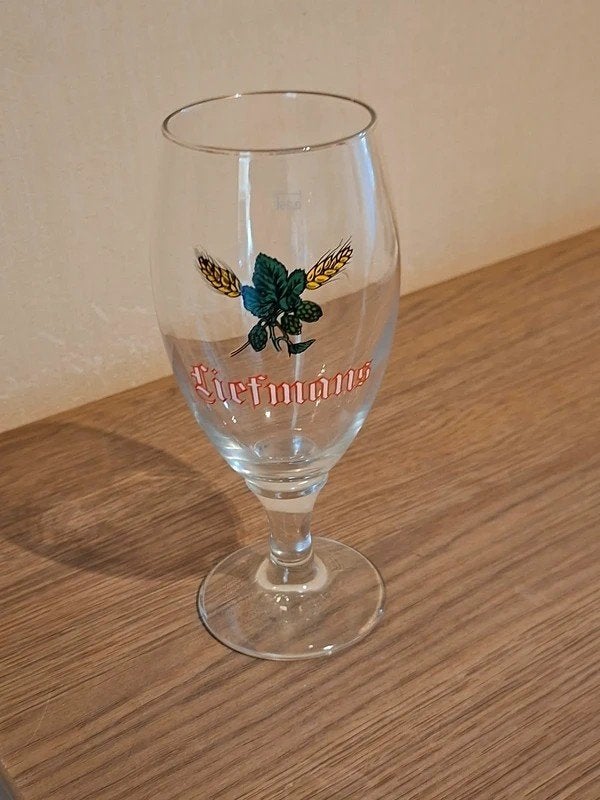Authentiek vintage bierglas/Brouwerij Liefmans/Oudenaarde, Verzamelen, Glas en Borrelglaasjes, Verzenden, Zo goed als nieuw, Bierglas