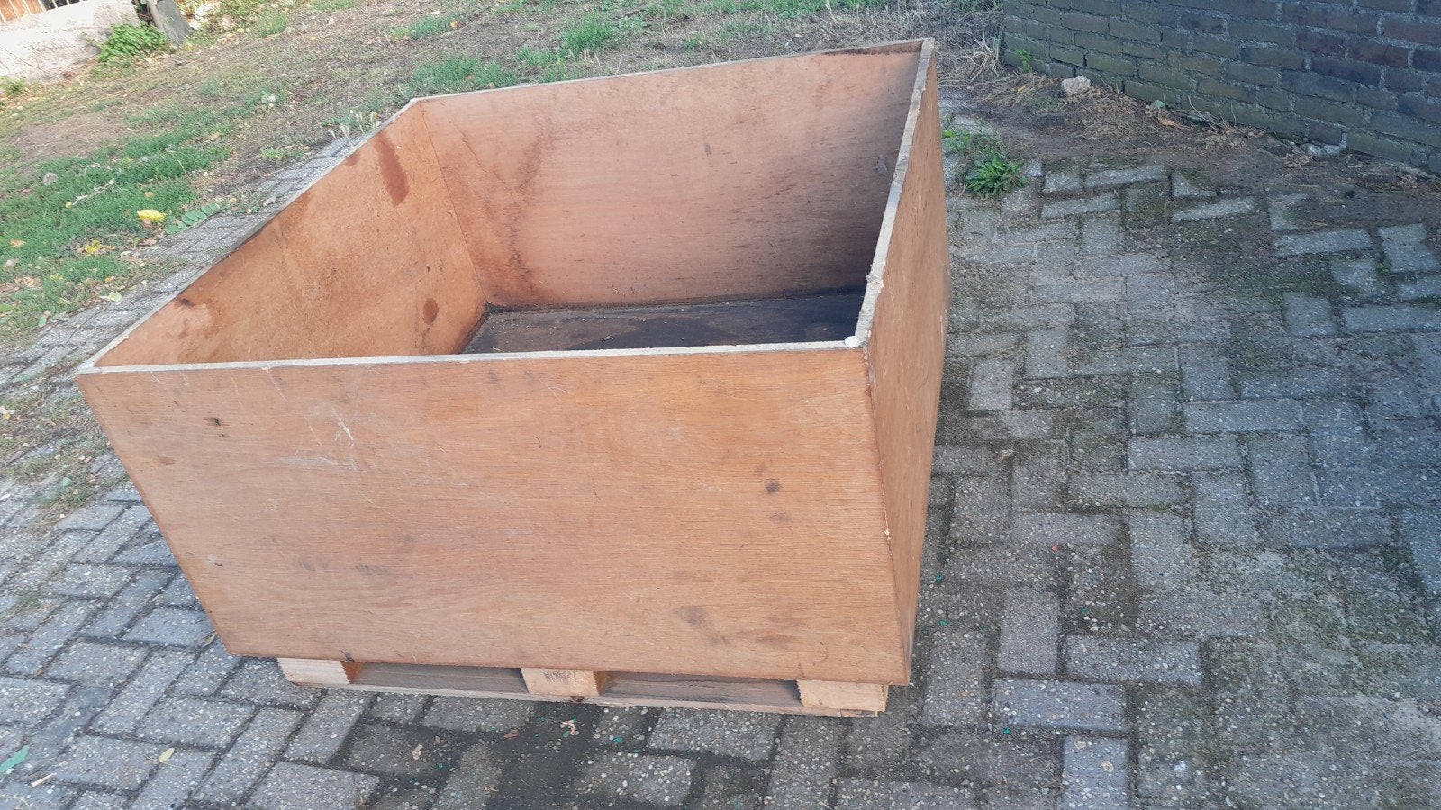 Oplagbak  plantenbak  kist, Ophalen