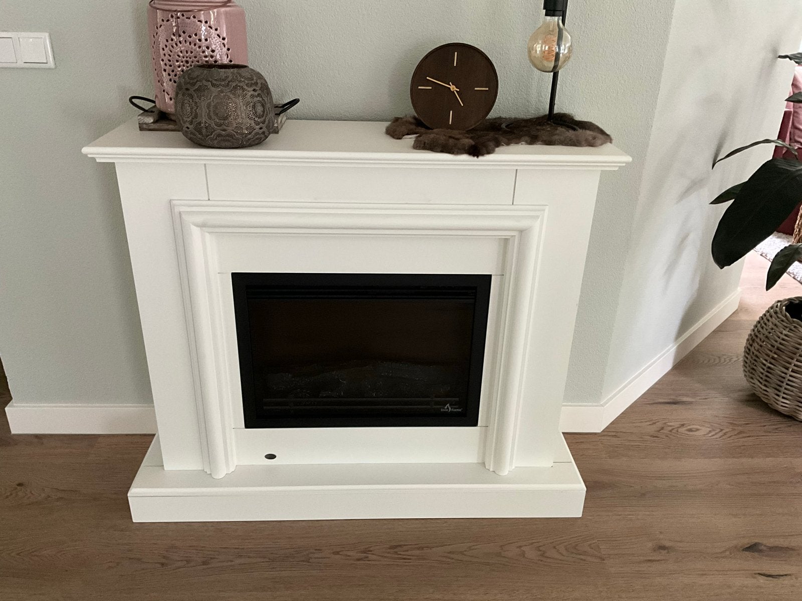 Elektrische haard - Livin' Flame - Zonder accessoires, Ophalen, Zo goed als nieuw, Vrijstaande haard, Elektrische haard