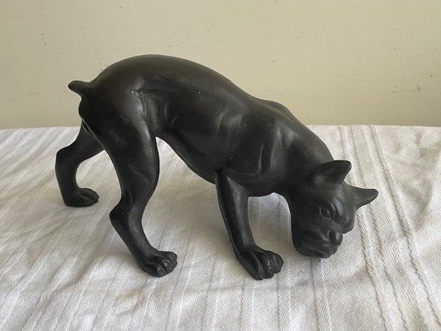 Bronzen zwarte Panter, Ophalen of Verzenden, Beeld