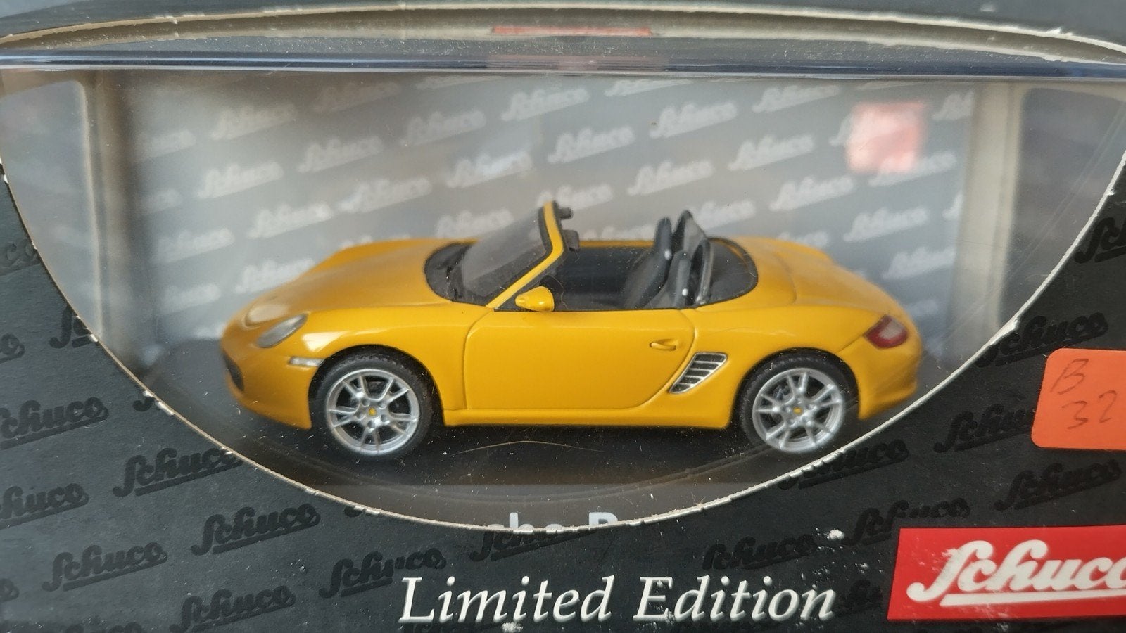 Porsche Boxster 987 geel 1:43 Schuco Pol, Auto, Verzenden, ., Nieuw