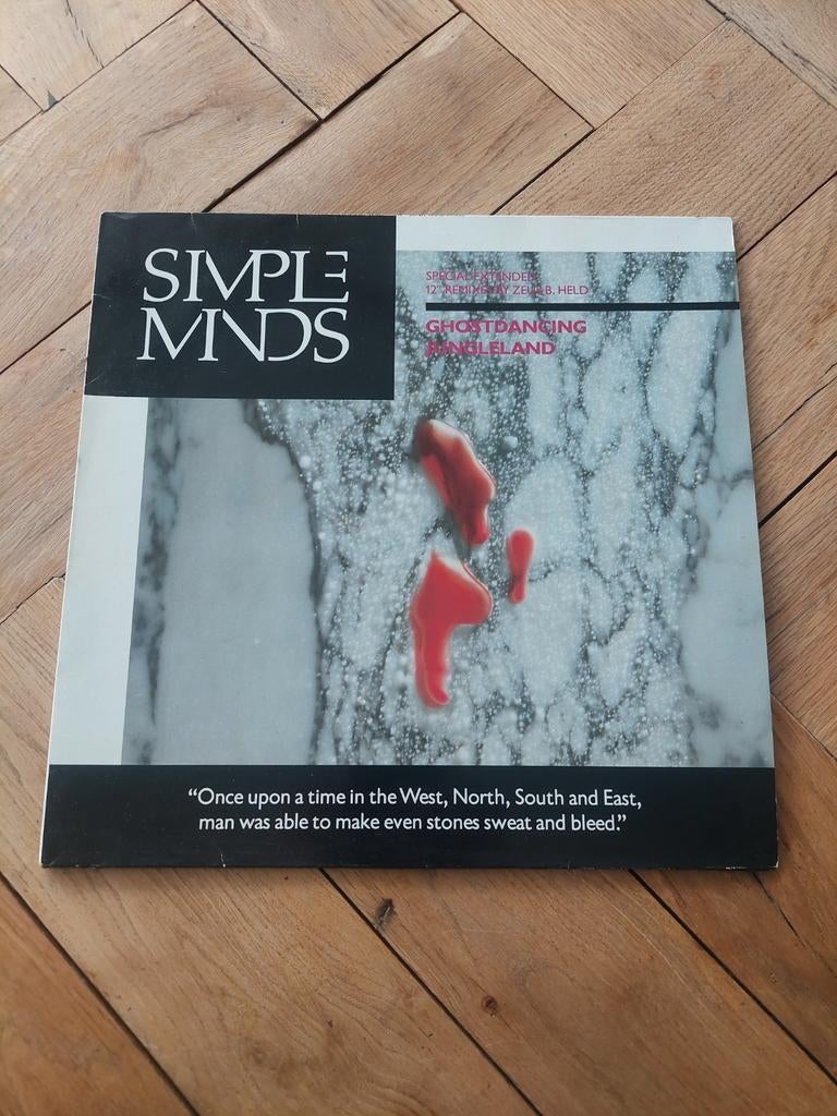 Simple Minds - Ghostdancing / Jungleland 12" Vinyl, Ophalen, Gebruikt, Poprock