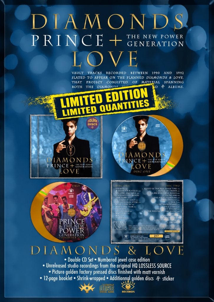 Prince-Diamonds + Love 2CD (Last Copies Available), Speciale editie, Nieuw in verpakking, Album, Verzenden