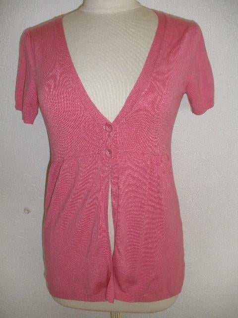 HEMA vest roze met korte mouw maat S, Kleding | Dames, Truien en Vesten, Hema, Ophalen of Verzenden, Zo goed als nieuw, Roze