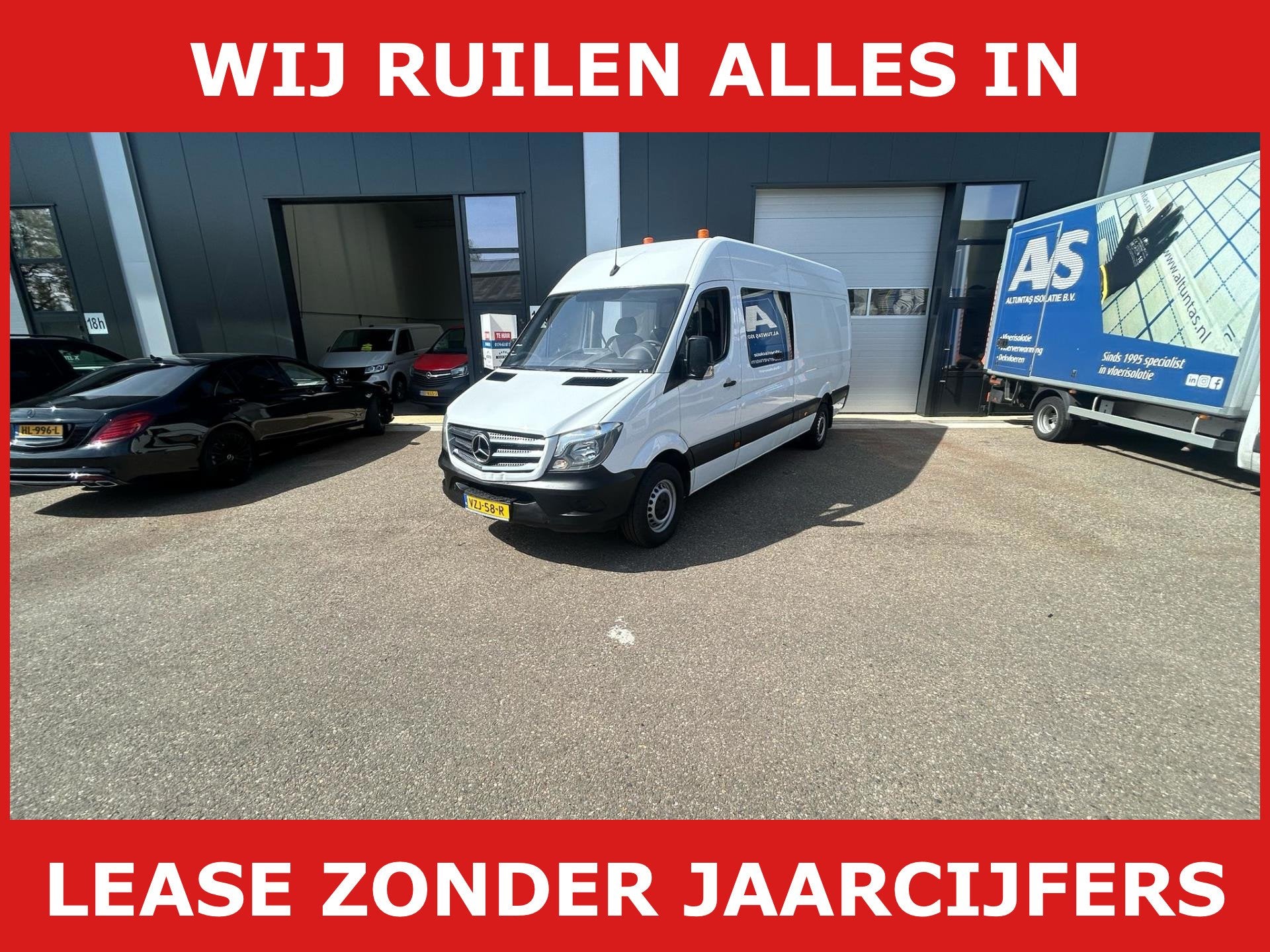 Mercedes-Benz Sprinter 2.2 CDI multicab airco euro 6 dubbel, Dealer onderhouden, Gebruikt, Zwart, 4 cilinders