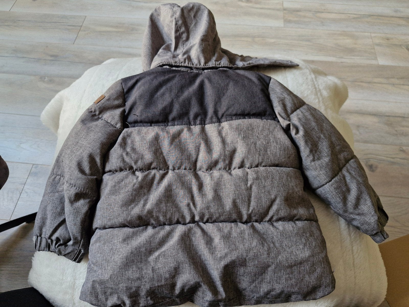Donkergrijze winterjas maat 80, H&M, Onbekend, Ophalen of Verzenden, Zo goed als nieuw
